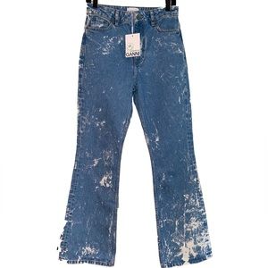 GANNI Acid Washed Denim Jeans